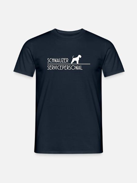 Schnauzer Lustiges Hundehalter Service Personal - Männer T-Shirt - Navy