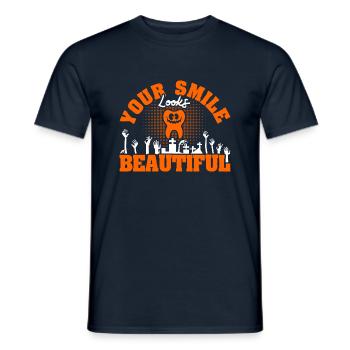 Dentist Halloween Costume Dental Assistant - Men's T-Shirt - navy - Front - AI Model Male 178 light (178cm)