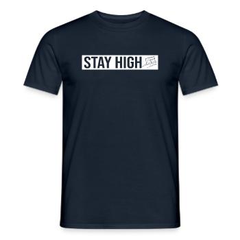 Stay High - Men's T-Shirt - navy - Front - AI Model Male 178 light (178cm)