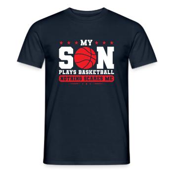 Basketball Sohn Basketball Mutter Sport Geschenk - Männer T-Shirt - Navy - Vorne - AI Model Male 178 light (178cm)