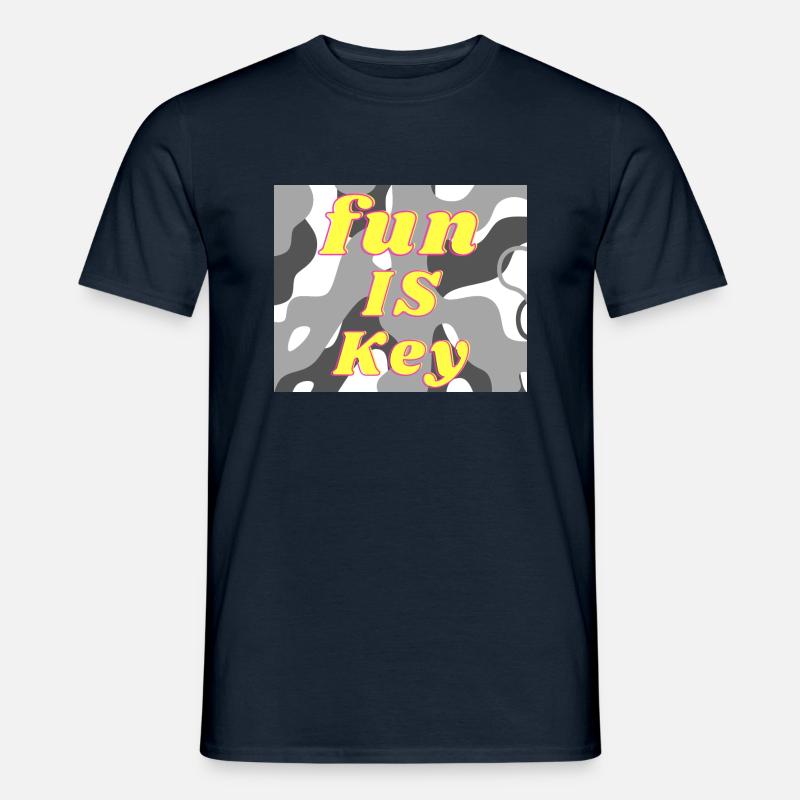 FunIsKey - Männer T-Shirt - Navy
