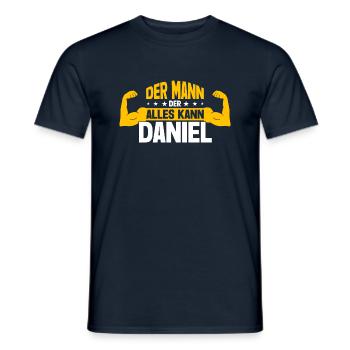 Daniel Der Mann Der Alles Kann Vorname Daniel - Männer T-Shirt - Navy - Vorne - AI Model Male 178 light (178cm)