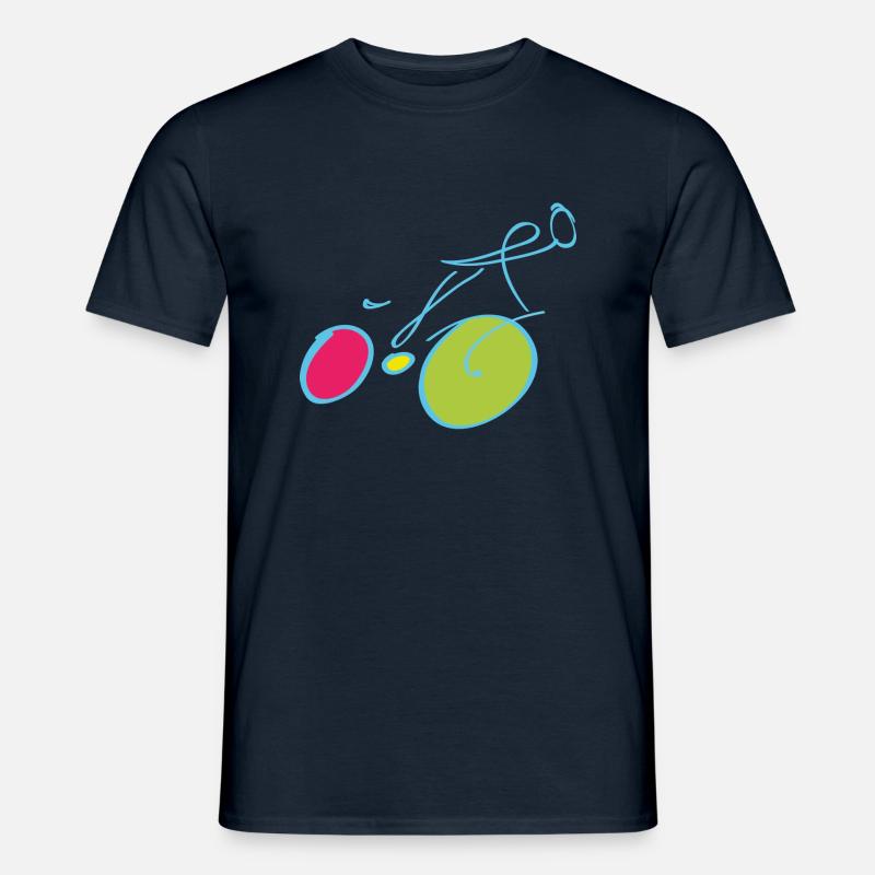 Radfahrer - Männer T-Shirt - Navy