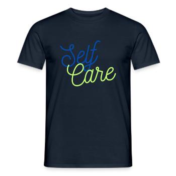 Prendre soin de soi - T-shirt homme - marine - Devant - AI Model Male 178 light (178cm)