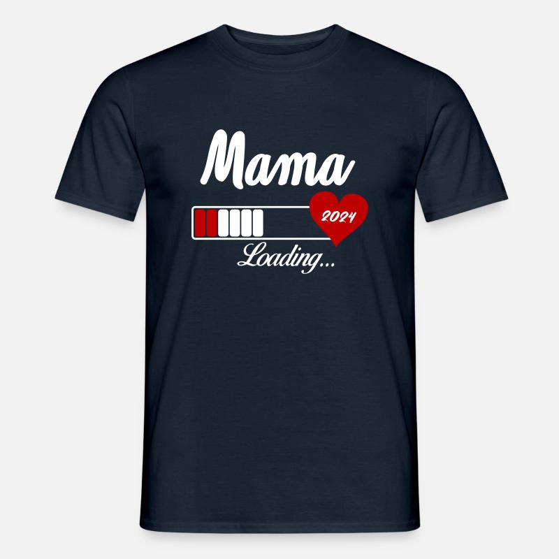 mama loading 2024 - Männer T-Shirt - Navy