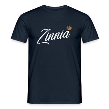 Zinnia Nom pour Femme Enfants Bambins - Zinnia - T-shirt homme - marine - Devant - AI Model Male 178 light (178cm)