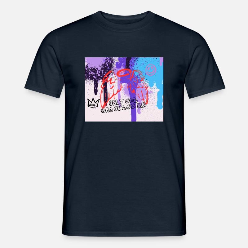 Devine Graffiti - Männer T-Shirt - Navy