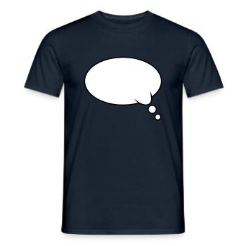 Thought Bubble Design - Men's T-Shirt - navy - Front - AI Model Male 178 light (178cm)
