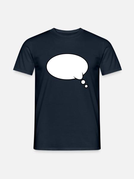 Thought Bubble Design - Men's T-Shirt - navy