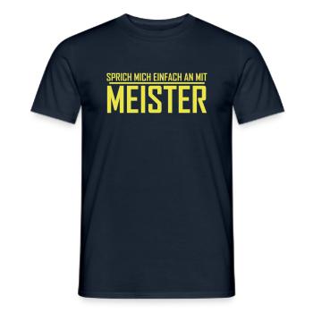 meister - Männer T-Shirt - Navy - Vorne - AI Model Male 178 light (178cm)
