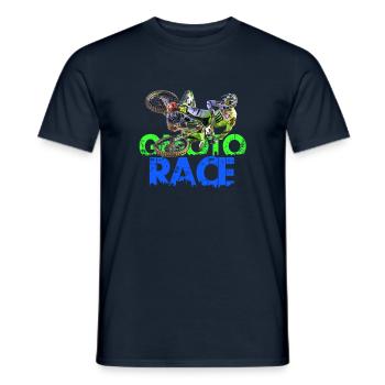Eli Tomac ( ET3 ) Motocross Race 2020 - Männer T-Shirt - Navy - Vorne - AI Model Male 178 light (178cm)