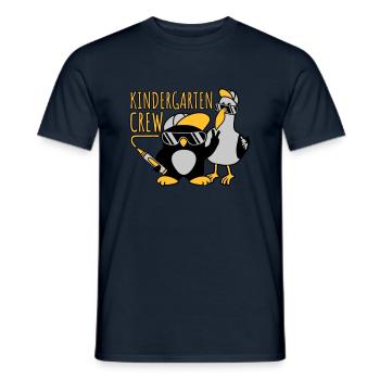 Kindergarten Crew Möwe Pinguin - Männer T-Shirt - Navy - Vorne - AI Model Male 178 light (178cm)