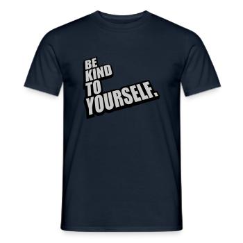 be kind to yourself - Männer T-Shirt - Navy - Vorne - AI Model Male 178 light (178cm)