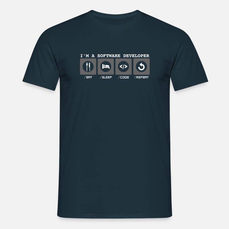 I'm a Software Developer - Softwareentwicklerin - Männer T-Shirt - Navy