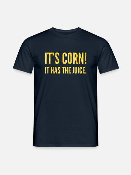 Its corn - Männer T-Shirt - Navy