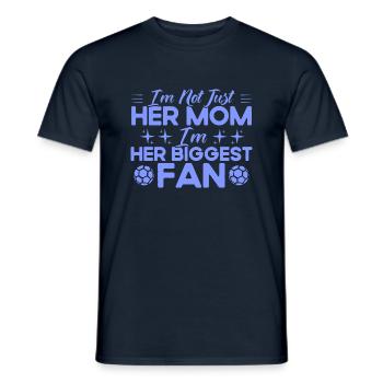 Sportfan Fußball Fußball Mama Geschenk - Männer T-Shirt - Navy - Vorne - AI Model Male 178 light (178cm)