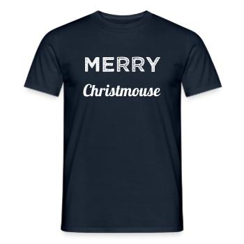 awkward dont worry christmas quote animated film - Männer T-Shirt - Navy - Vorne - AI Model Male 178 light (178cm)