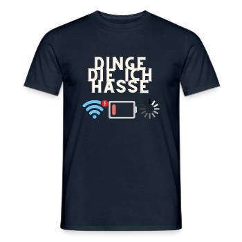 Dinge die ich hasse - Männer T-Shirt - Navy - Vorne - AI Model Male 178 light (178cm)