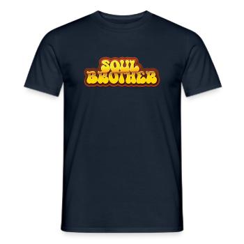 Soul Brother - Men's T-Shirt - navy - Front - AI Model Male 178 light (178cm)