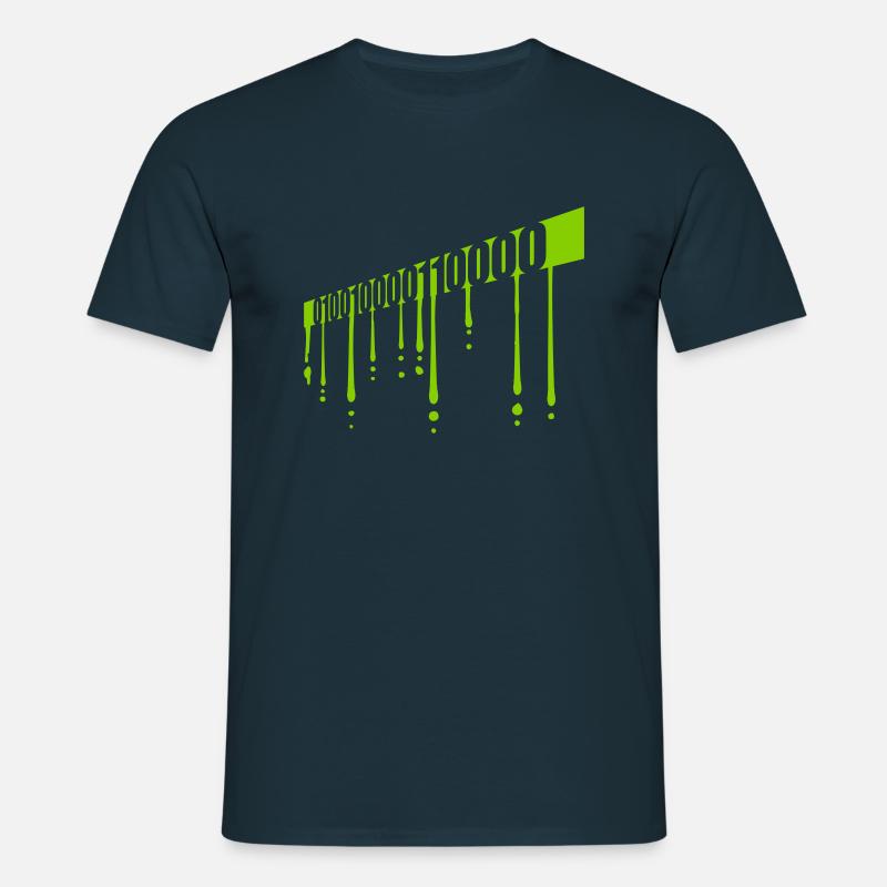 Binary Code Program Language - Men's T-Shirt - navy