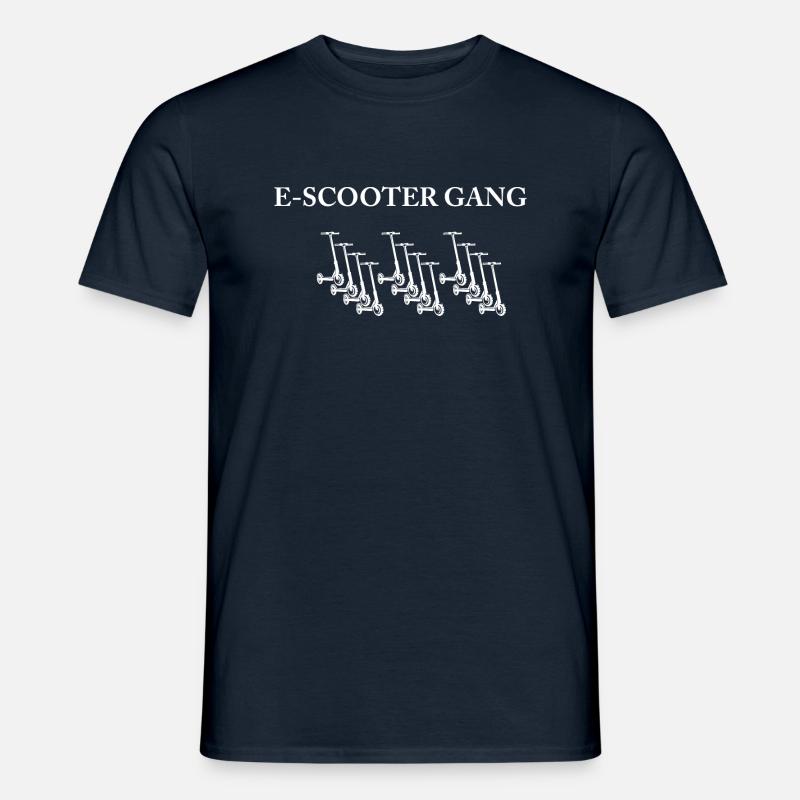 E-Scooter E-Roller Scooter - T-shirt homme - marine
