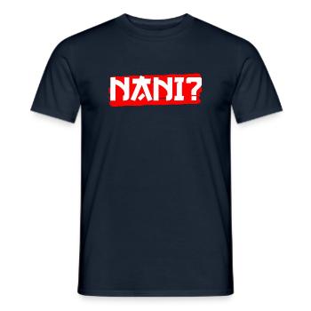 Nani? Anime japonais - T-shirt homme - marine - Devant - AI Model Male 178 light (178cm)