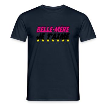 Stiefmutter, ich liebe dich - Männer T-Shirt - Navy - Vorne - AI Model Male 178 light (178cm)