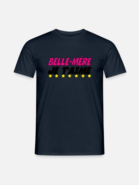Stiefmutter, ich liebe dich - Männer T-Shirt - Navy