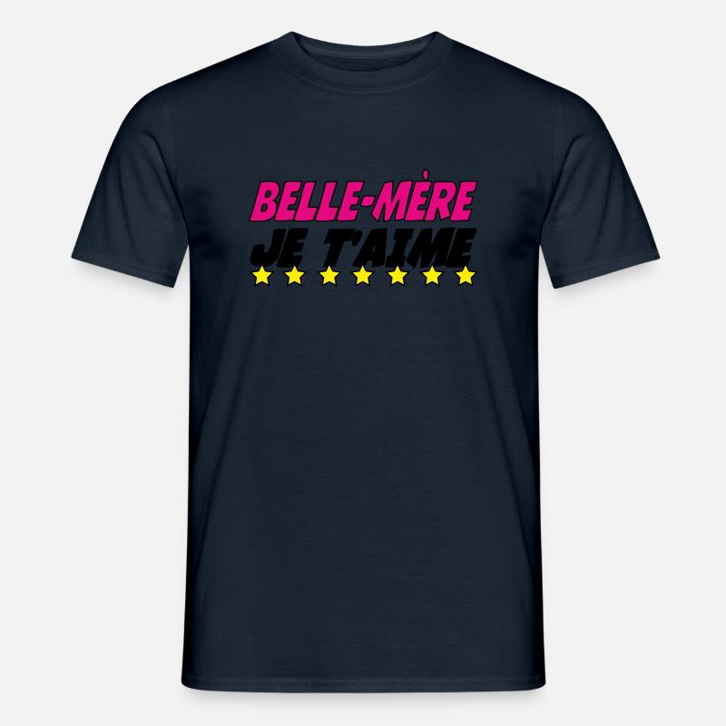 Stiefmutter, ich liebe dich - Männer T-Shirt - Navy