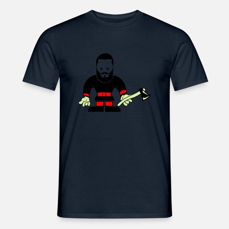 Lumberjack Holzfäller - Männer T-Shirt - Navy