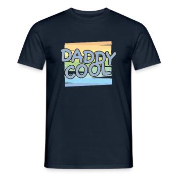 Papa-cool - T-shirt homme - marine - Devant - AI Model Male 178 light (178cm)