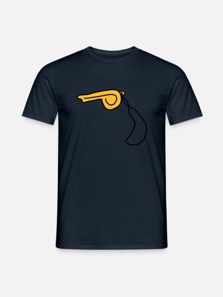 pfeife_2c - Men's T-Shirt - navy