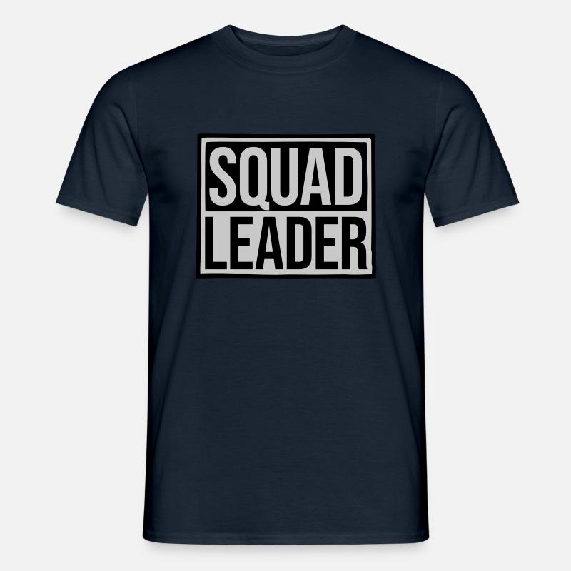 Schild Squad Leader Design - Männer T-Shirt - Navy