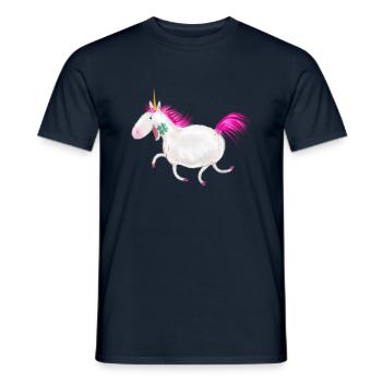 Unicorn - Männer T-Shirt - Navy - Vorne - AI Model Male 178 light (178cm)