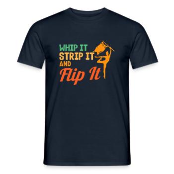 Fouettez-le, enlevez-le et jetez-le Flagguard G - T-shirt homme - marine - Devant - AI Model Male 178 light (178cm)