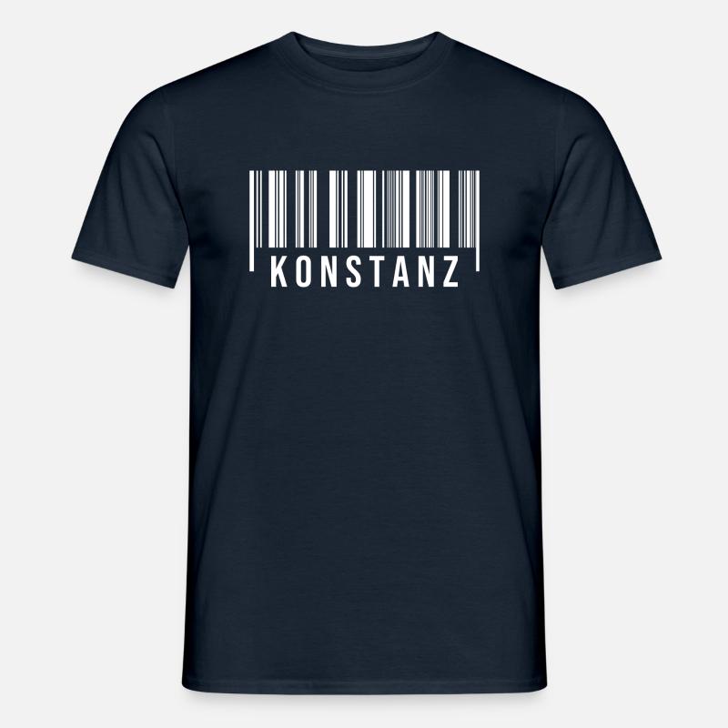 Schwabe Strichcode Konstanz - Männer T-Shirt - Navy