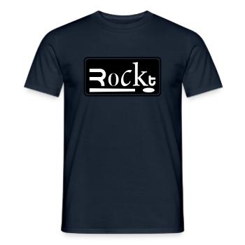 rockt. positive Energien - Männer T-Shirt - Navy - Vorne - AI Model Male 178 light (178cm)