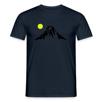 Mountains Mountains - Men's T-Shirt - navy - Front - AI Model Male 178 light (178cm)