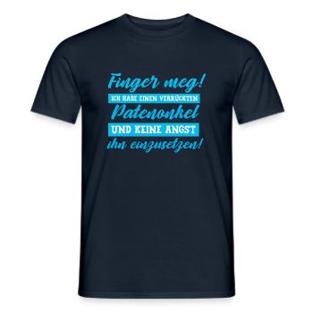 Funny Godfather Christening Baby Sayings Gift Godfather - Men's T-Shirt - navy - Front - AI Model Male 178 light (178cm)