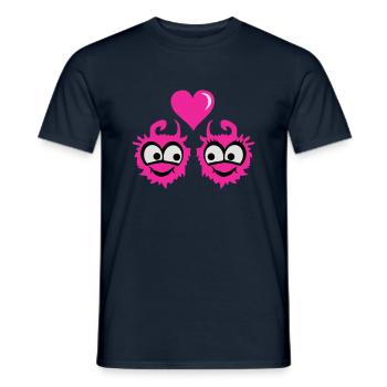 Amour monstre - T-shirt homme - marine - Devant - AI Model Male 178 light (178cm)