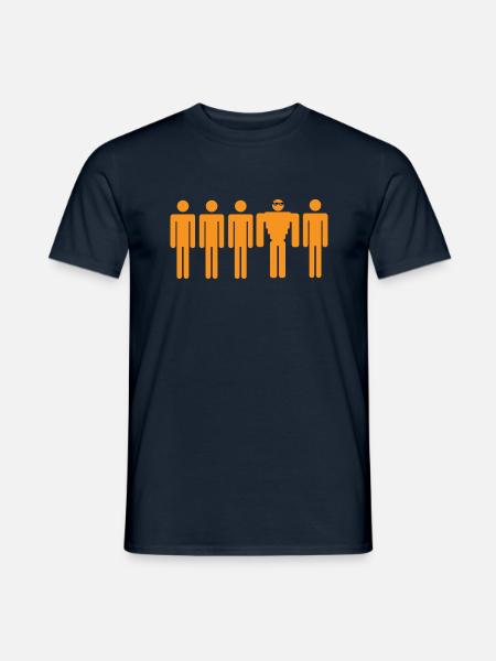 Deal With It Bodybuilder Geschenkidee - Männer T-Shirt - Navy