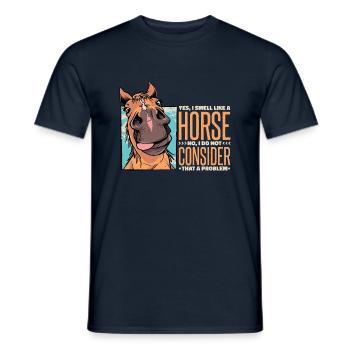 chevaux cheval proverbes - T-shirt homme - marine - Devant - AI Model Male 178 light (178cm)