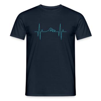 Le nageur - T-shirt homme - marine - Devant - AI Model Male 178 light (178cm)