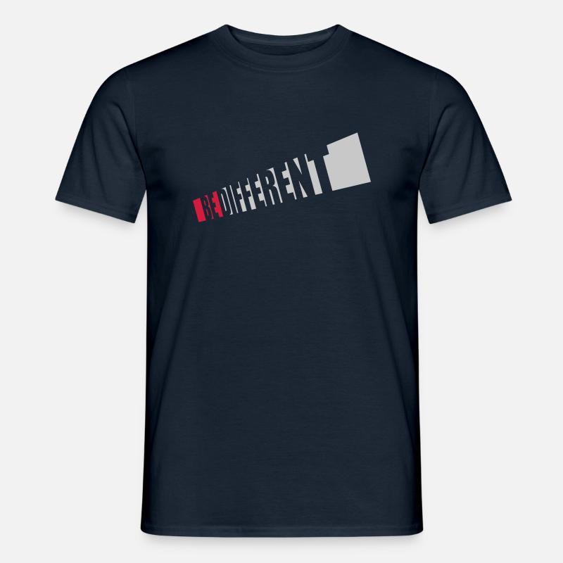 Be different Logo Design - Männer T-Shirt - Navy