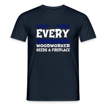 carpenter funny tshirts john carpenter lumber - Männer T-Shirt - Navy - Vorne - AI Model Male 178 light (178cm)