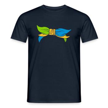 Foulard féminin coloré - T-shirt homme - marine - Devant - AI Model Male 178 light (178cm)