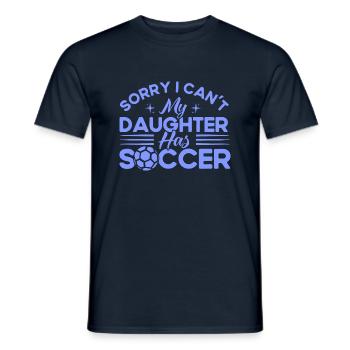 Sportfan Fußball Mama Tochter Geschenk - Männer T-Shirt - Navy - Vorne - AI Model Male 178 light (178cm)