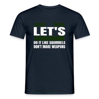 Cadeau de contre-culture anti-guerre de la paix - T-shirt homme - marine - Devant - AI Model Male 178 light (178cm)