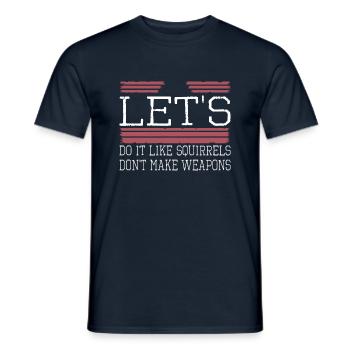 déclaration d’anniversaire citation blagues geek paix hippie - T-shirt homme - marine - Devant - AI Model Male 178 light (178cm)