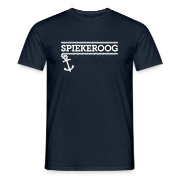 Spiekeroog - Männer T-Shirt - Navy - Vorne - AI Model Male 178 light (178cm)